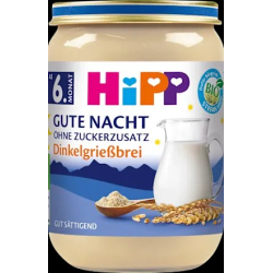Abendbrei Gute Nacht Dinkelgrieß ab dem 6. Monat, 190 g