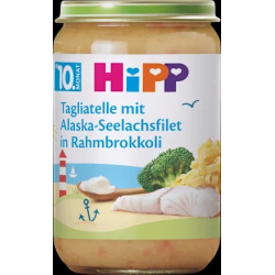 Menü Tagliatelle mit Alaska-Seelachsfilet in Rahmbrokkoli ab dem 10. Monat, 220 g