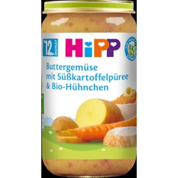 Menü Buttergemüse mit Süßkartoffelpüree & Hühnchen ab dem 12. Monat, 250 g