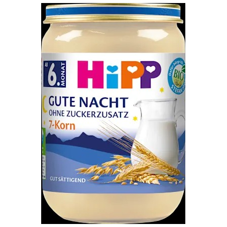 Abendbrei Gute Nacht 7-Korn ab dem 6. Monat, 190 g