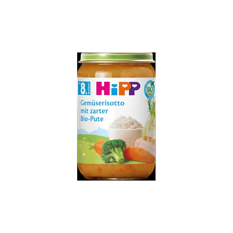 Menü Gemüserisotto mit zarter Pute ab dem 8. Monat, 220 g