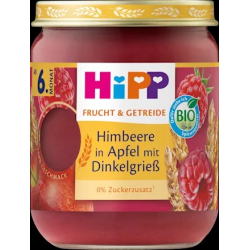 Frucht & Getreide Himbeere in Apfel mit Dinkelgrieß ab dem 6. Monat, 160 g