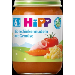 Menü Schinkennudeln mit Tomaten & Karotten ab dem 6. Monat, 190 g