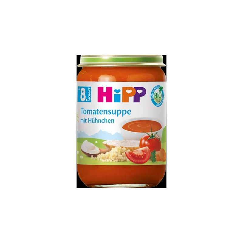 Menü Tomatensuppe mit Hühnchen ab dem 8. Monat, 190 g