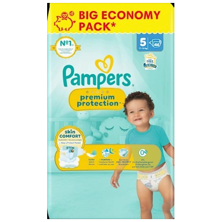 Windeln Premium Protection Gr.5 Junior (11-16 kg), Big Pack, 46 St