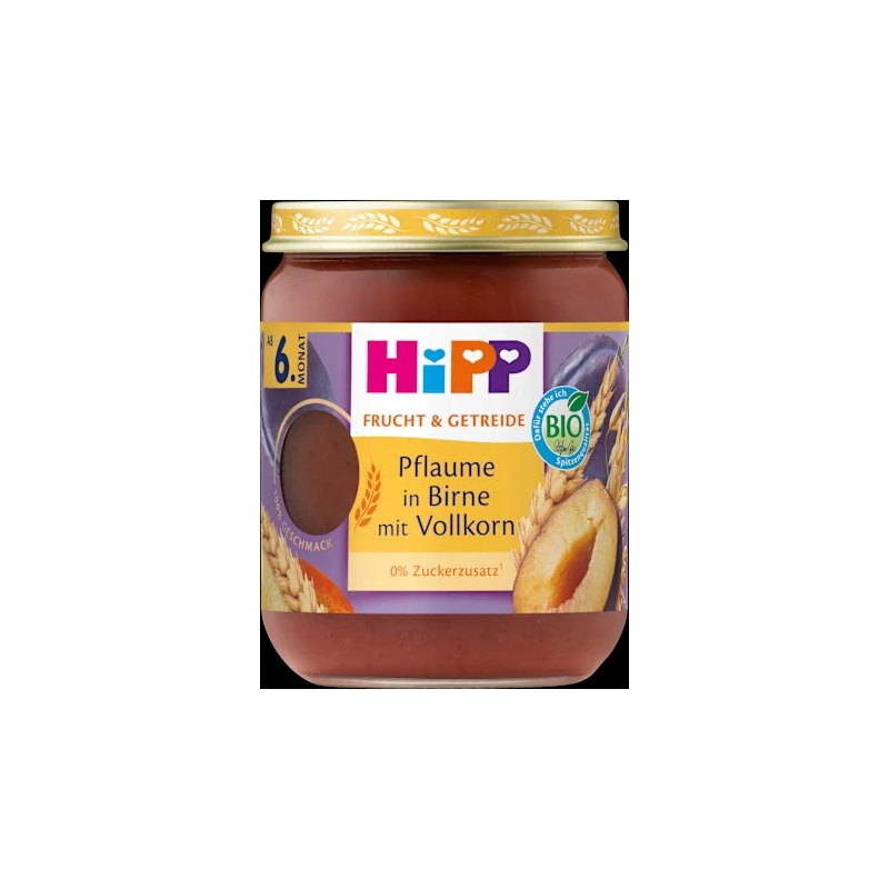 Frucht & Getreide Pflaume in Birne mit Vollkorn ab dem 6.Monat, 160 g