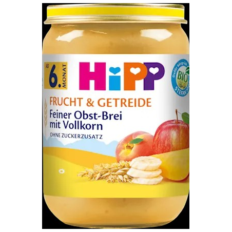 Frucht & Getreide Feiner Obst-Brei mit Vollkorn, ab dem 6.Monat, 190 g