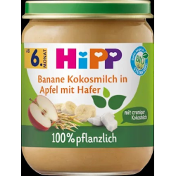 Frucht & Getreide Banane Kokosmilch in Apfel mit Hafer ab dem 6.Monat, 160 g