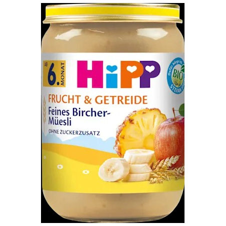 Frucht & Getreide Feines Bircher Müsli ab dem 6. Monat, 190 g
