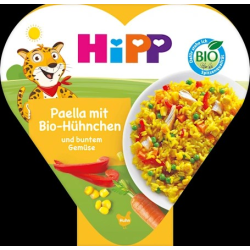 Kinderteller Paella mit buntem Gemüse und Hühnchen ab 1 Jahr, 250 g