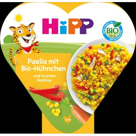 Kinderteller Paella mit buntem Gemüse und Hühnchen ab 1 Jahr, 250 g