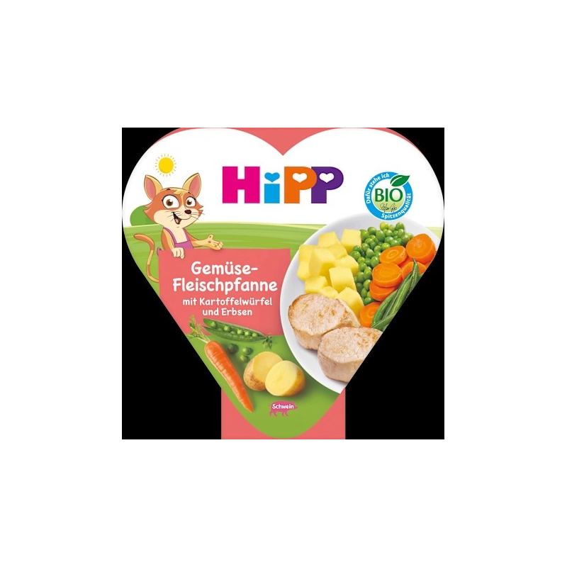 Kinderteller Gemüse-Fleischpfanne mit Kartoffelwürfeln & Erbsen, ab 1 Jahr, 250 g
