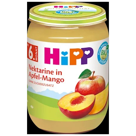 Früchte Für kleine Feinschmecker, Nektarine in Apfel-Mango ab dem 6. Monat, 190 g