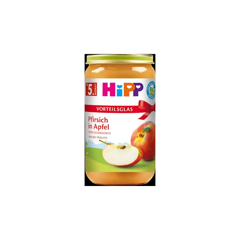 Früchte Pfirsich in Apfel, ab dem 5. Monat, 250 g