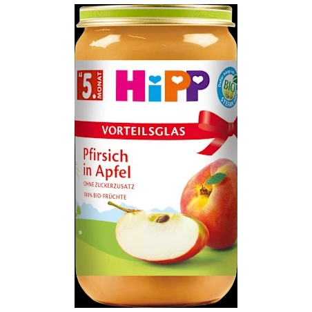Früchte Pfirsich in Apfel, ab dem 5. Monat, 250 g