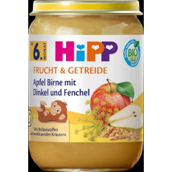 Frucht & Getreide Apfel, Birne mit Dinkel & Fenchel ab dem 6. Monat, 190 g