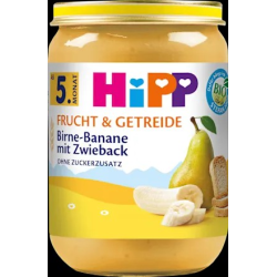 Frucht & Getreide Birne-Banane mit Zwieback ab dem 5. Monat, 190 g