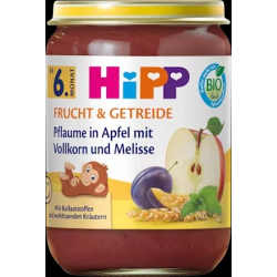 Frucht & Getreide Pflaume in Apfel mit Vollkorn & Melisse ab dem 6. Monat, 190 g