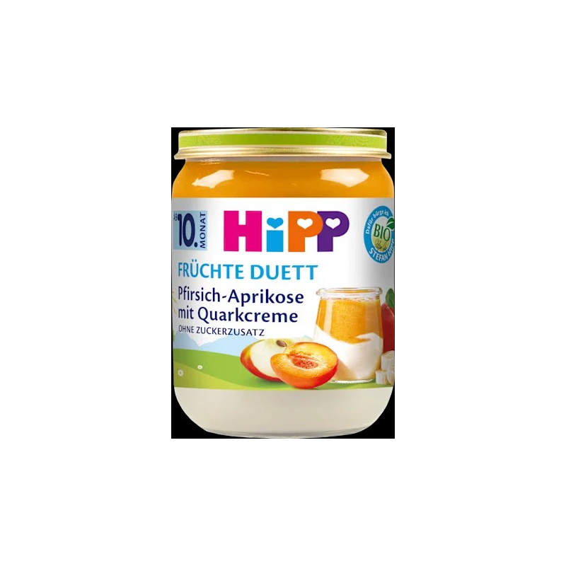 Frucht & Joghurt Pfirsich-Aprikose mit Quark-Creme, ab dem 10.Monat, 160 g