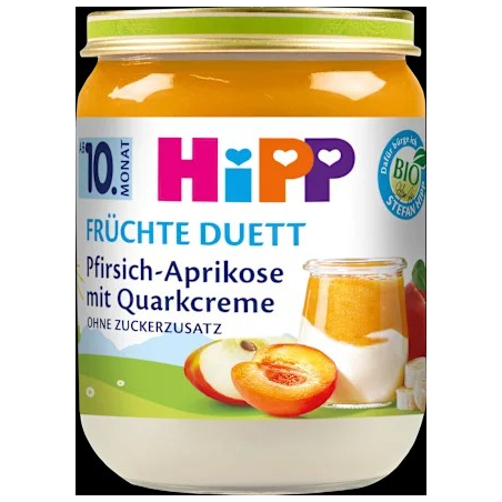 Frucht & Joghurt Pfirsich-Aprikose mit Quark-Creme, ab dem 10.Monat, 160 g