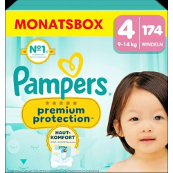 Windeln Premium Protection Gr.4 Maxi (9-14 kg), Monatsbox, 174 St