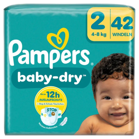 Windeln Baby Dry Gr.2 Mini (4-8 kg), 42 St