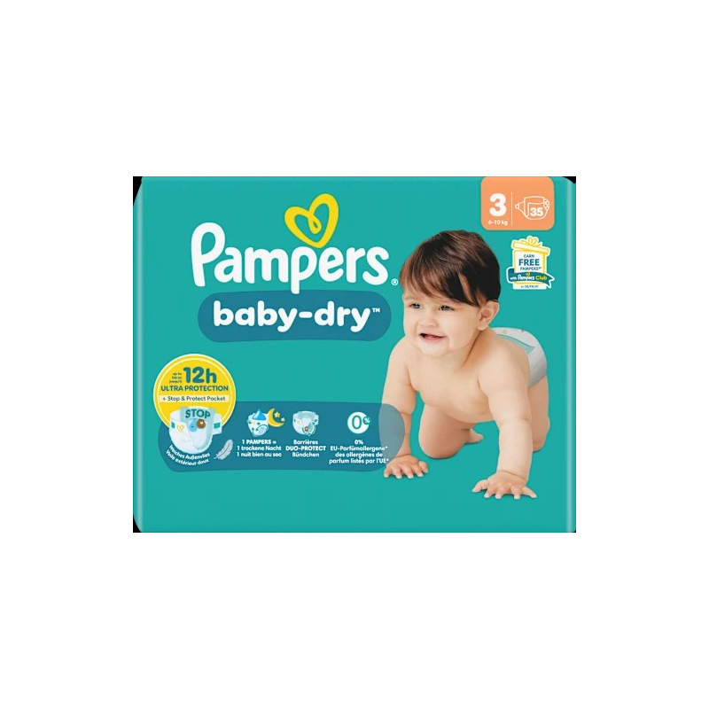 Windeln Baby Dry Gr.3 Midi (6-10 kg), 35 St