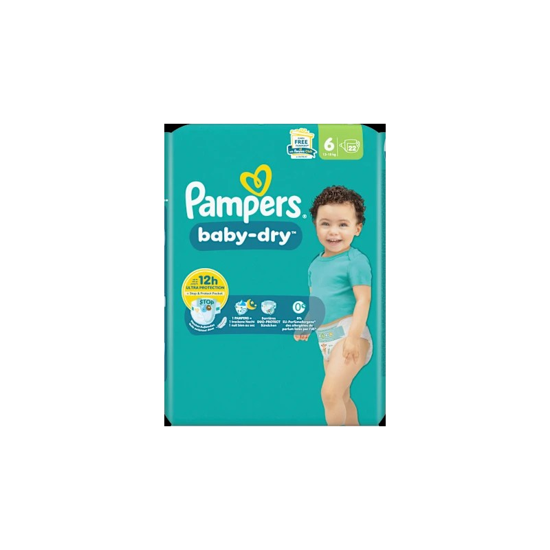 Windeln Baby Dry Gr.6 XL (13-18 kg), 22 St