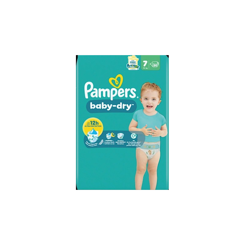 Windeln Baby Dry Gr. 7 XL (15+ kg), 20 St