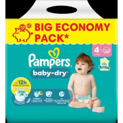 Windeln Baby Dry Gr.4 Maxi (9-14 kg), Big Pack, 62 St
