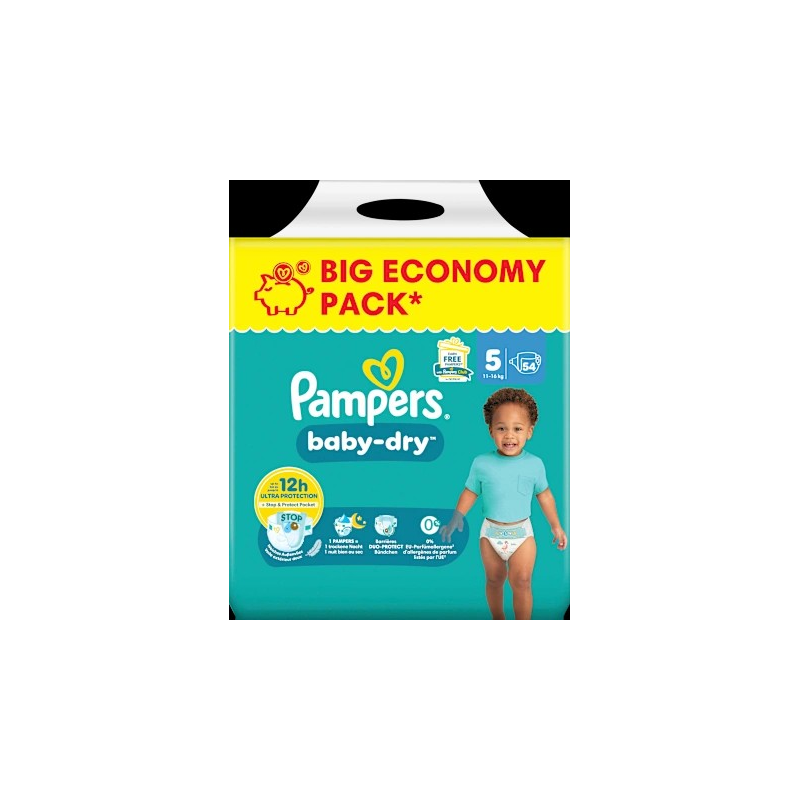 Windeln Baby Dry Gr. 5 Junior (11-16 kg) Big Pack, 54 St