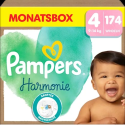 Windeln Harmonie Gr.4 Maxi (9-14 kg), Monatsbox, 174 St