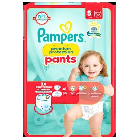 Baby Pants Premium Protection Gr.5 Junior (11-17 kg), 17 St