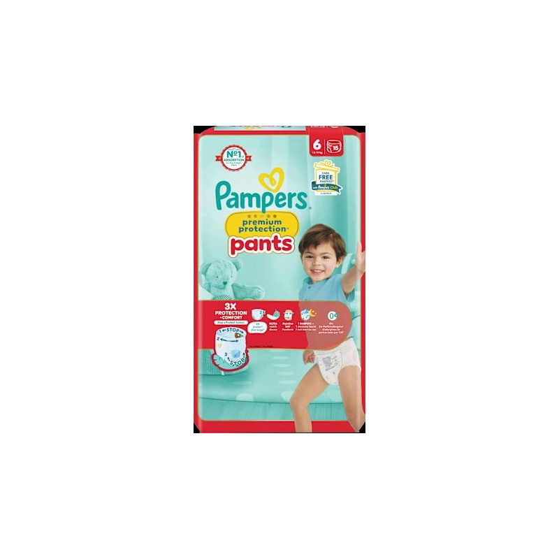 Baby Pants Premium Protection Gr. 6 XL (13-19 kg), 15 St
