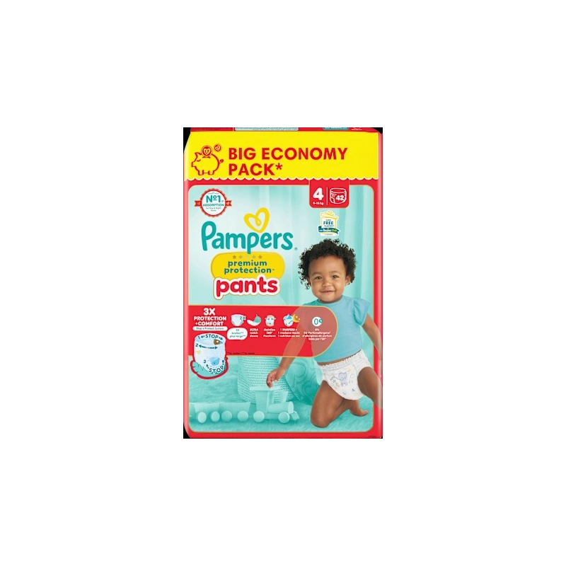 Baby Pants Premium Protection Gr.4 Maxi (9-15kg), Big Pack, 42 St