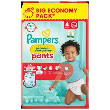Baby Pants Premium Protection Gr.4 Maxi (9-15kg), Big Pack, 42 St