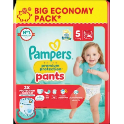 Baby Pants Premium Protection Gr.5 Junior (11-17kg), Big Pack, 36 St