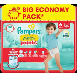 Baby Pants Premium Protection Gr.6 XL (13-19kg), Big Pack, 32 St