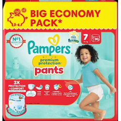 Baby Pants Premium Protection Gr.7 XL (15+ kg), Big Pack, 30 St