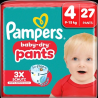 Baby Pants Baby Dry Gr.4 Maxi (9-15 kg), 27 St