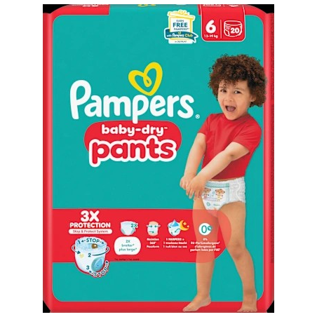 Baby Pants Baby Dry Gr.6 XL (13-19 kg), 20 St