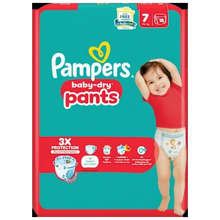 Baby Pants Baby Dry Gr.7 XL (15+ kg), 18 St
