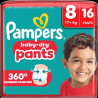 Baby Pants Baby Dry Gr.8 Extra Large (17+ kg), 16 St
