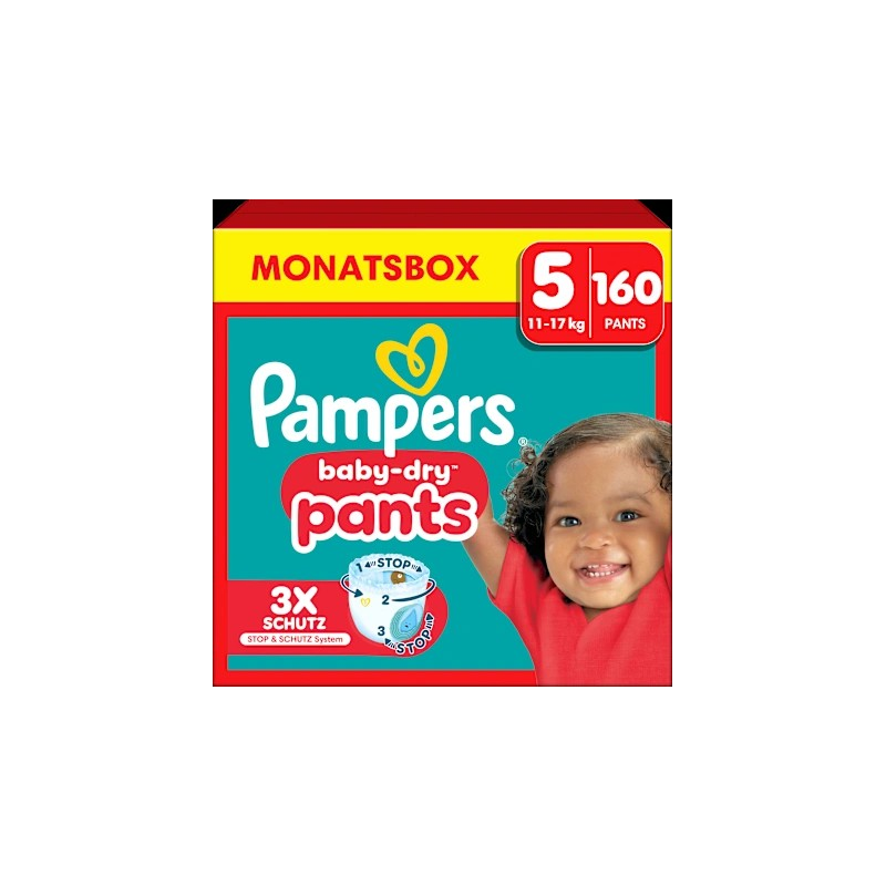 Baby Pants Baby Dry Gr.5 Junior (11-17 kg), Monatsbox, 160 St