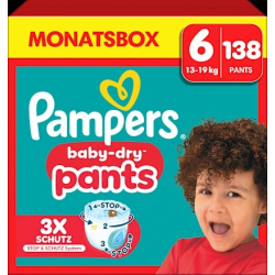 Baby Pants Baby Dry Gr.6 Extra Large (13-19 kg), Monatsbox, 138 St