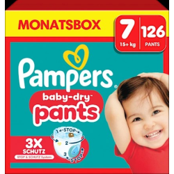 Baby Pants Baby Dry Gr.7 Extra Large (15+ kg), Monatsbox, 126 St